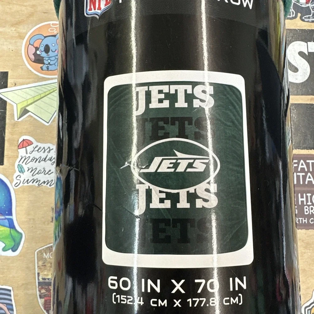 New York Jets NFL Super Soft Plush Throw 60